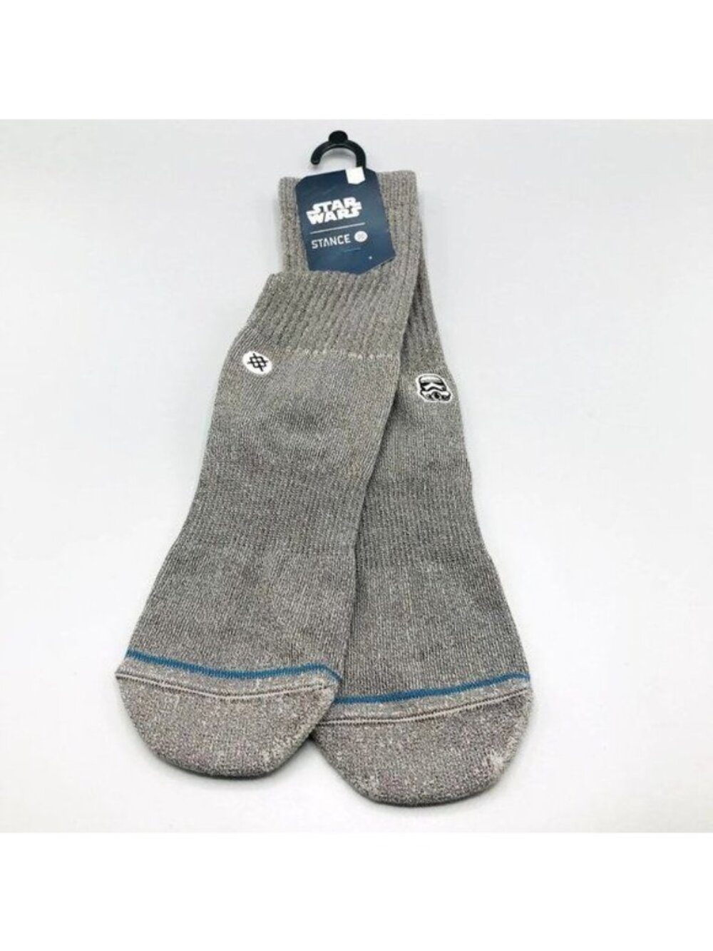 Stance Star Wars Solid Trooper Gray Men's Medium Crew Socks 6-8.5